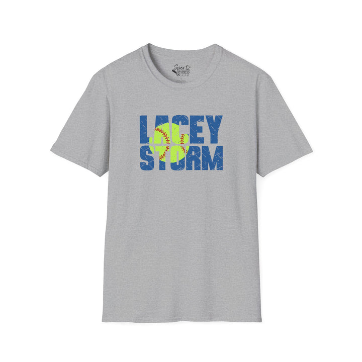 Lacey Storm Unisex Adult T-Shirt - Softball Design