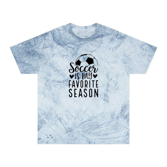 Soccer is My Favorite Season Adult Unisex Colorblast T-Shirt