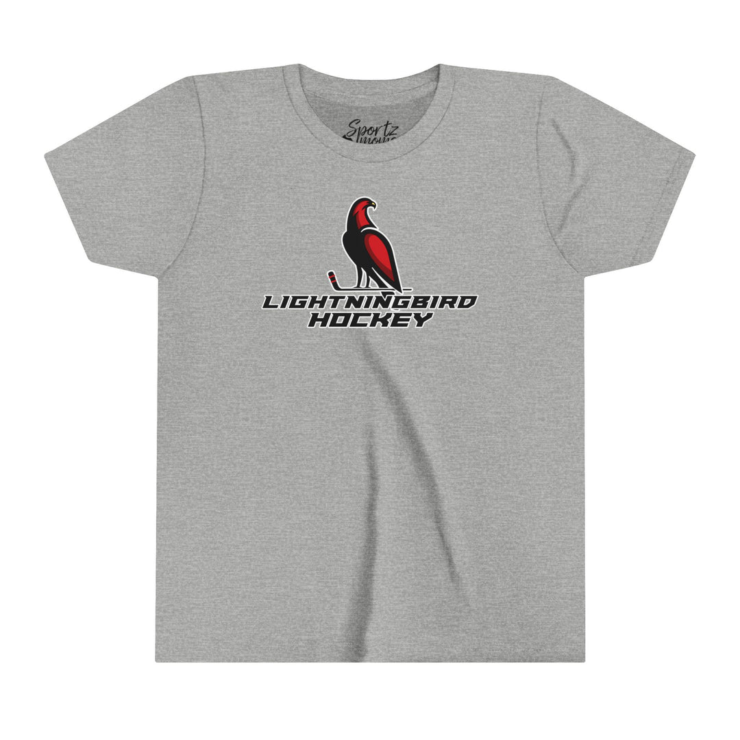 Wheeling Lightningbirds Unisex Youth Mid-Level T-Shirt - Hockey Design