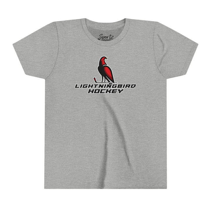 Wheeling Lightningbirds Unisex Youth Mid-Level T-Shirt - Hockey Design