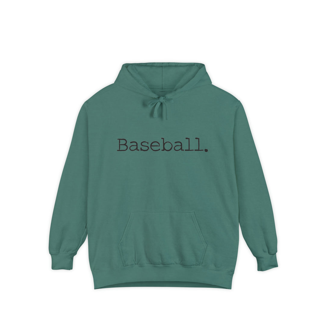 Typewriter Design Baseball Adult Unisex Premium Hooded Sweatshirt