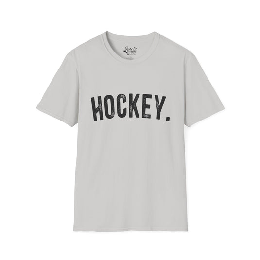 Rustic Design Hockey Adult Unisex Basic T-Shirt