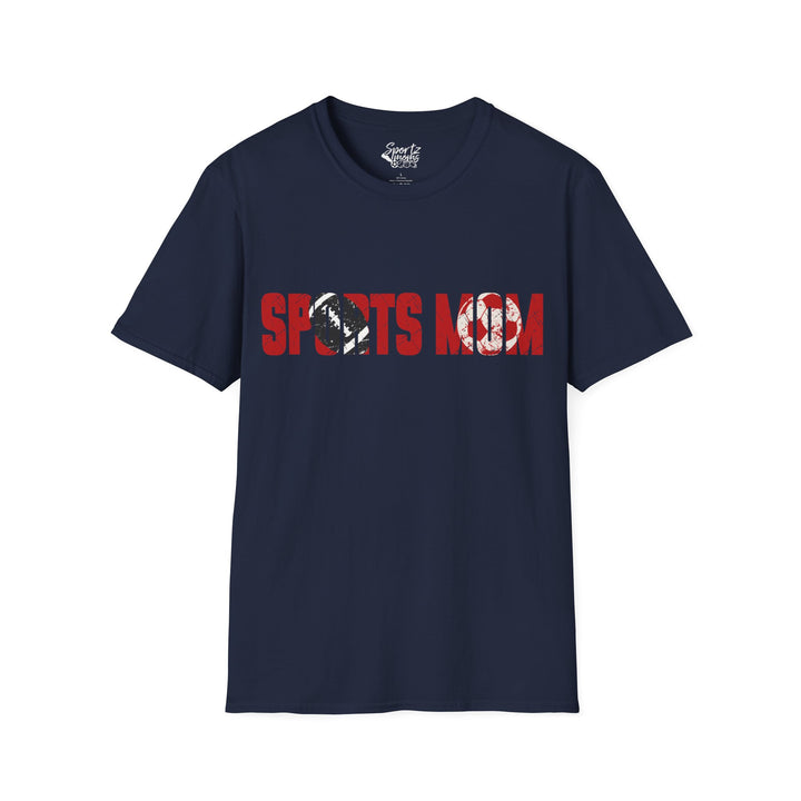 Sports Mom w/Football & Soccer Ball Adult Unisex T-Shirt