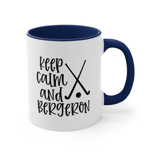 Keep Calm and Bergeron 11oz Hockey Accent Mug