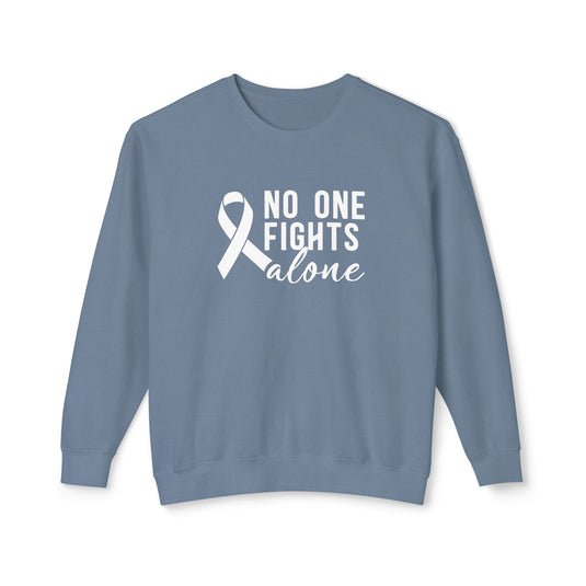 No One Fights Alone Adult Unisex Premium Crewneck Sweatshirt