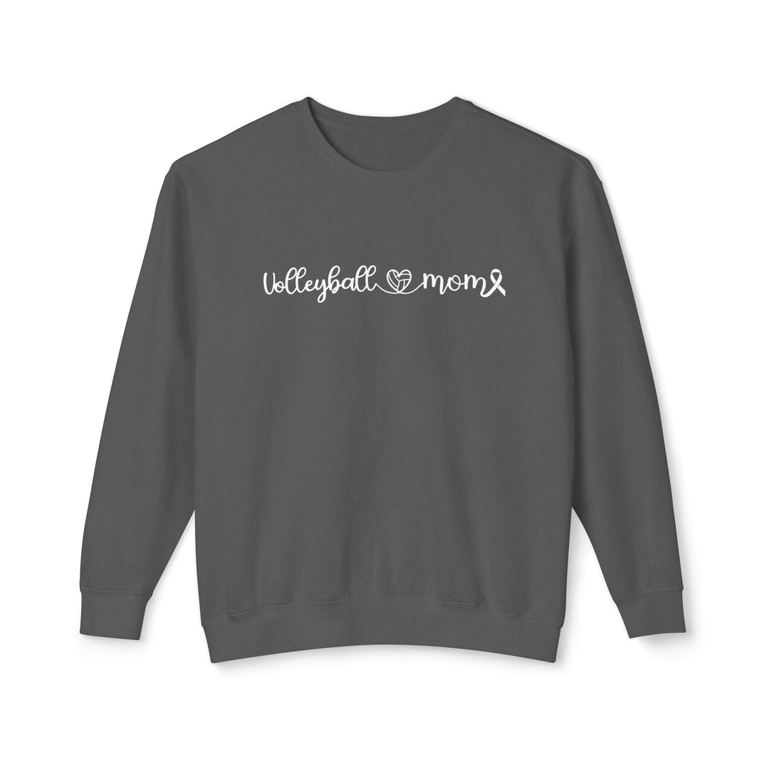 Cancer Collection Pick Your Sport Mom Ribbon & Heart Adult Unisex Premium Crewneck Sweatshirt