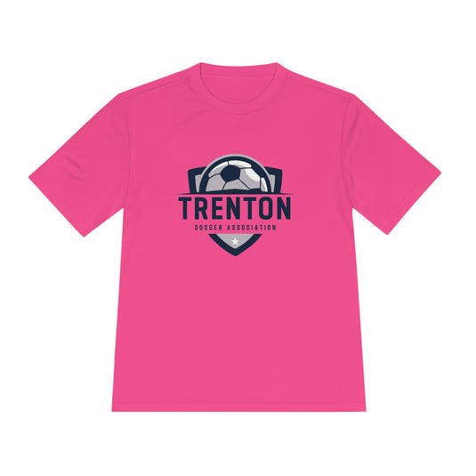 Trenton Soccer Association Unisex Adult Moisture Wicking T-Shirt - Neon Colors