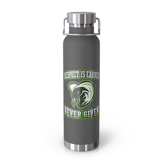 Courthouse Cobras Copper Vacuum Insulated Bottle 22oz - Respect Design