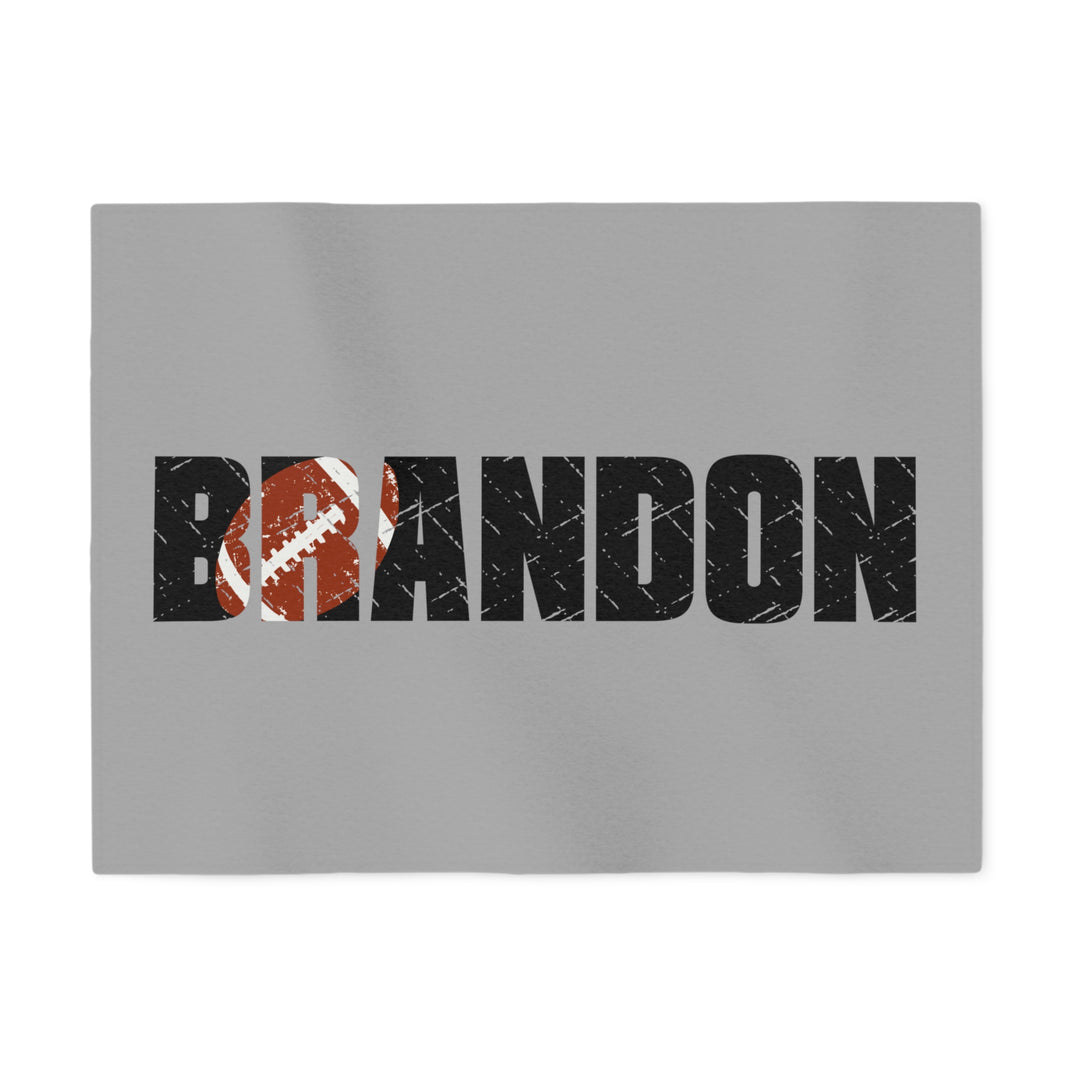 Football Sweatshirt Blanket w/Custom Name