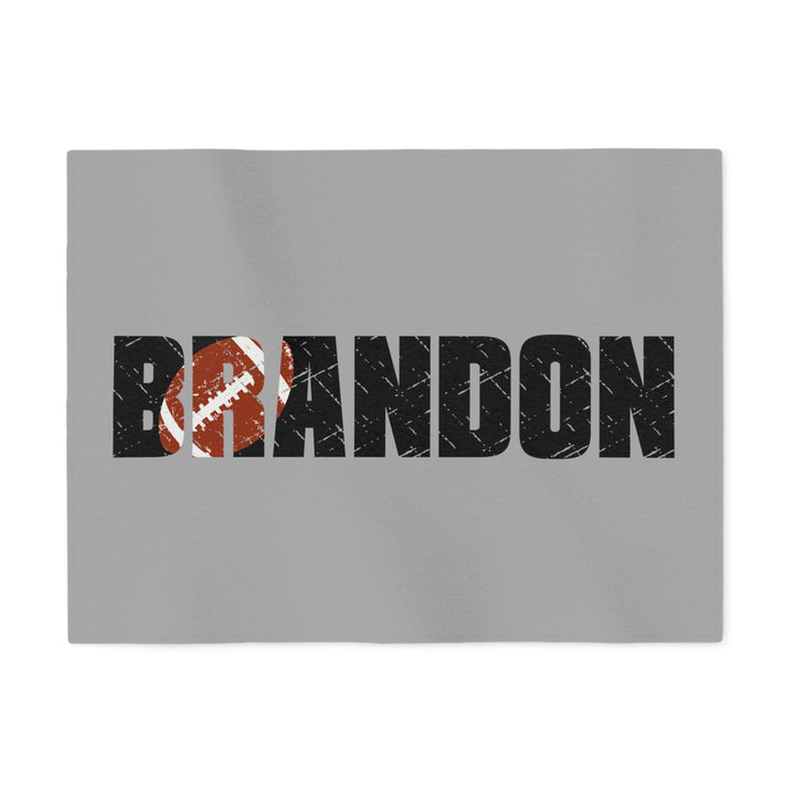 Football Sweatshirt Blanket w/Custom Name