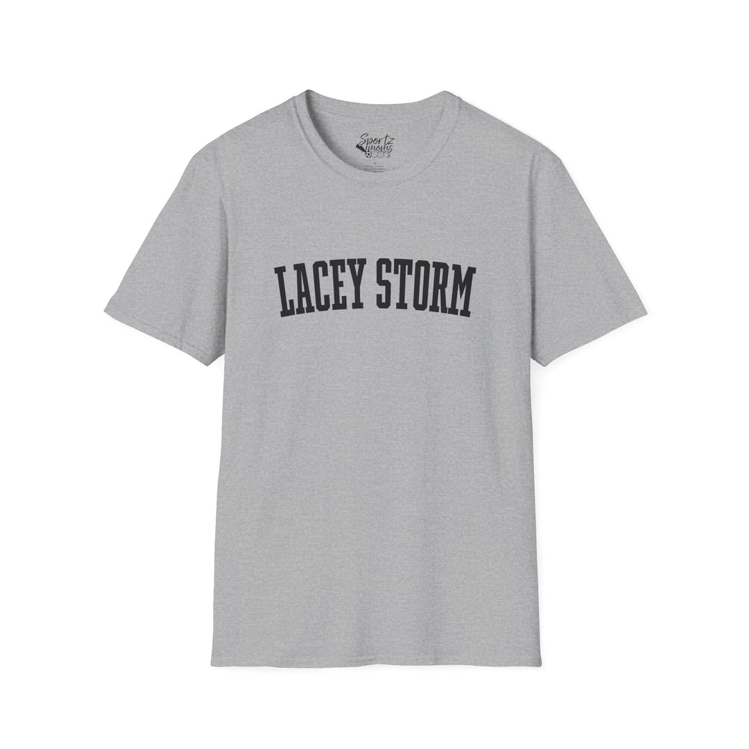Lacey Storm Unisex Adult T-Shirt - Plain Text Design