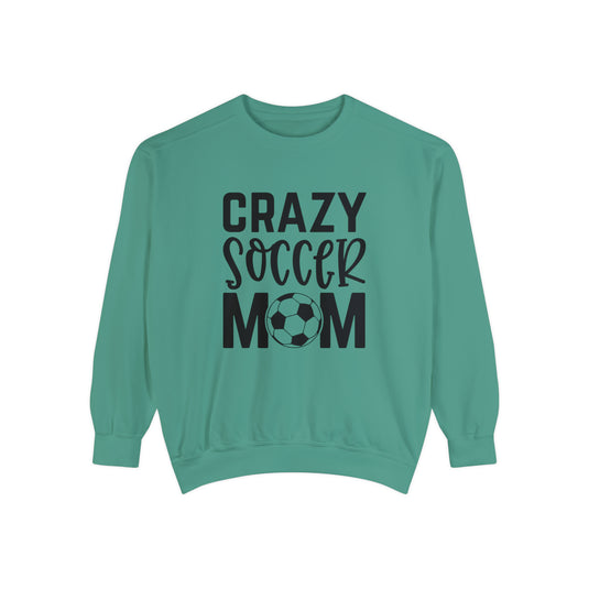 Crazy Soccer Mom Adult Unisex Premium Crewneck Sweatshirt