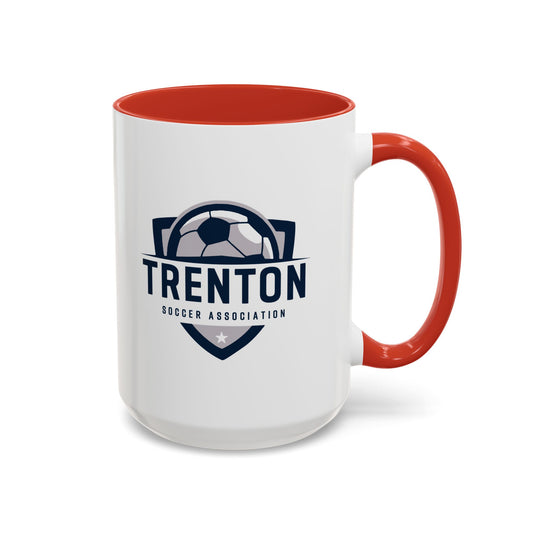 Trenton Soccer Association Accent Coffee Mug