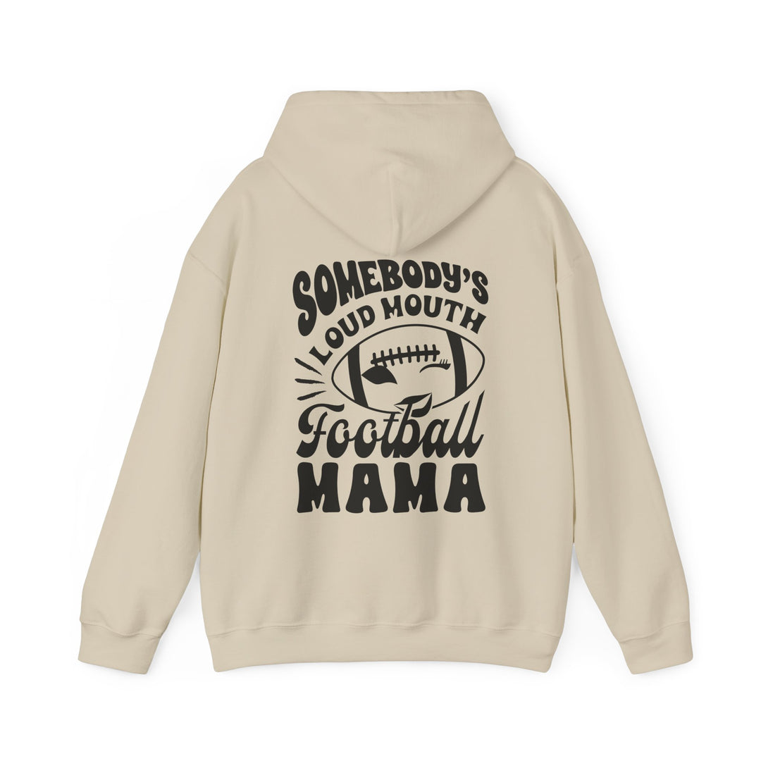 Somebody's Loud Mouth Football Mama Unisex Adult Hooded Sweatshirt