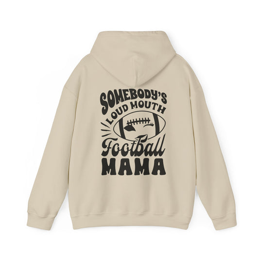 Somebody's Loud Mouth Football Mama Unisex Adult Basic Hooded Sweatshirt