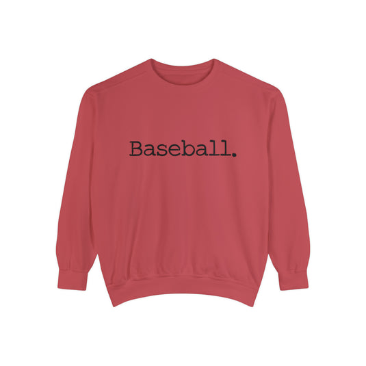 Typewriter Design Baseball Adult Unisex Premium Crewneck Sweatshirt