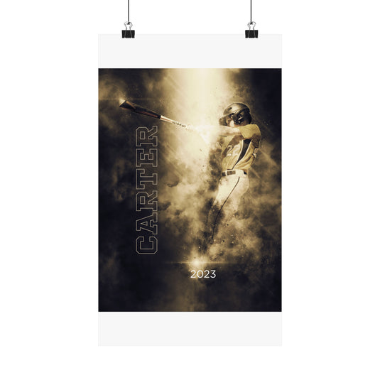 Matte Vertical Poster w/Smoke Effect