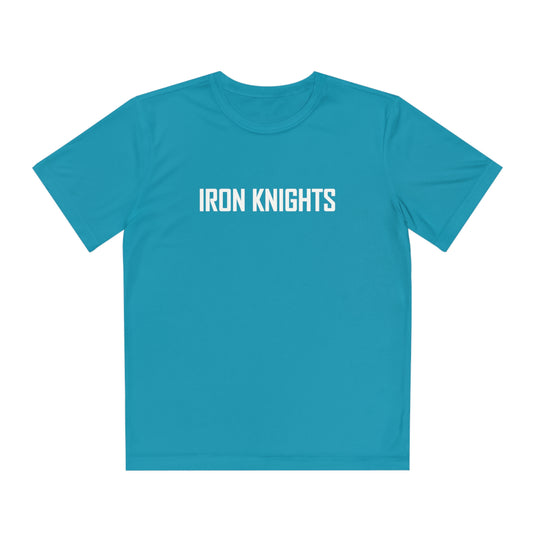 Iron Knights Youth Short Sleeve Competitor Moisture Wicking Tee w/Text Only