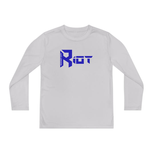 Rocket City Riot Unisex Youth Long Sleeve Competitor Moisture Wicking Shirt