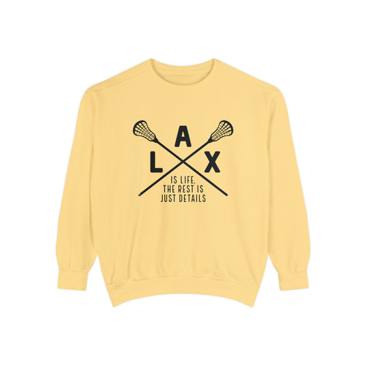 LAX is Life Lacrosse Adult Unisex Premium Crewneck Sweatshirt