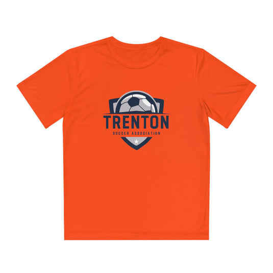 Trenton Soccer Association Unisex Youth Short Sleeve Competitor Moisture Wicking T-Shirt - Neon Colors