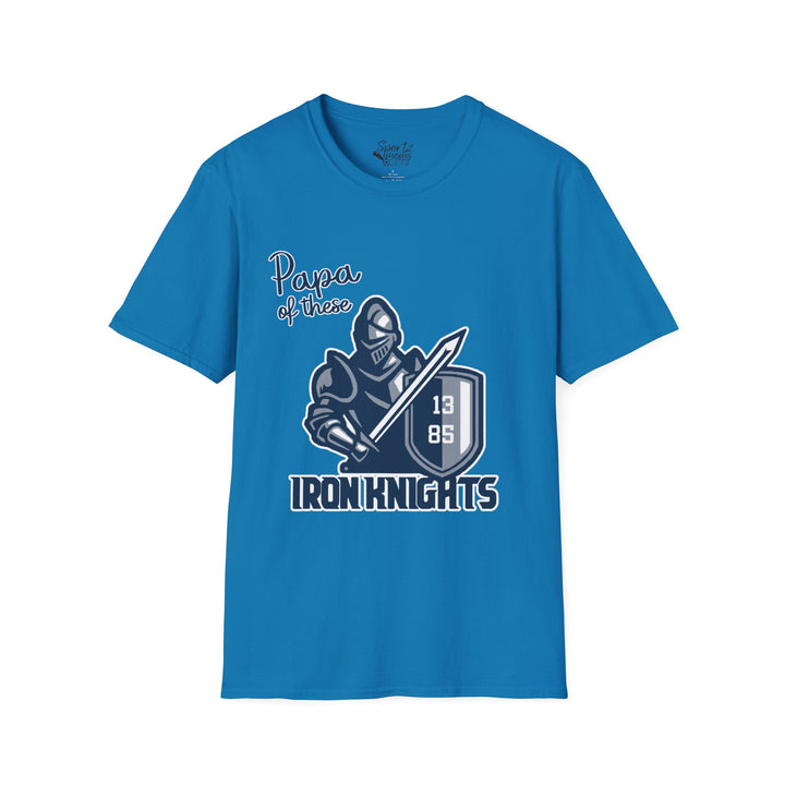 Iron Knights Adult Unisex T-Shirt - Papa of These Design