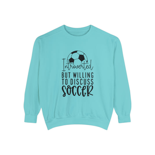 Introverted Soccer Adult Unisex Premium Crewneck Sweatshirt