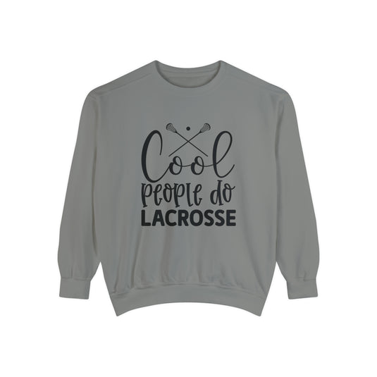 Cool People Do Lacrosse Adult Unisex Premium Crewneck Sweatshirt