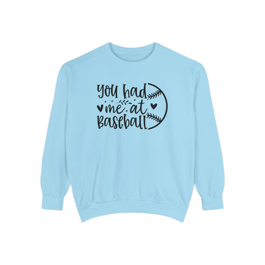 You Had Me at Baseball Adult Unisex Premium Crewneck Sweatshirt