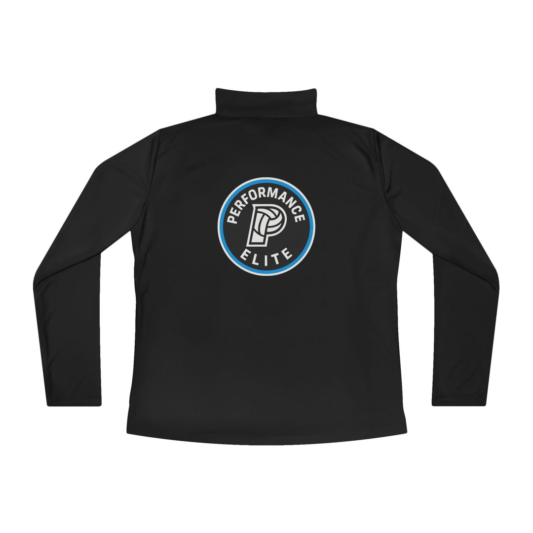 Performance Elite Women's Long Sleeve Quarter-Zip Pullover w/Front & Back Logo