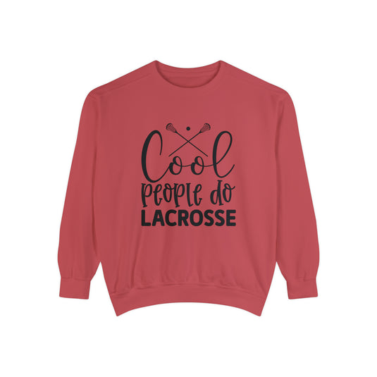 Cool People Do Lacrosse Adult Unisex Premium Crewneck Sweatshirt