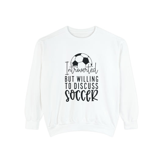 Introverted Soccer Adult Unisex Premium Crewneck Sweatshirt