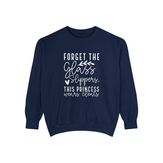 Forget the Glass Slippers Lacrosse Adult Unisex Premium Crewneck Sweatshirt