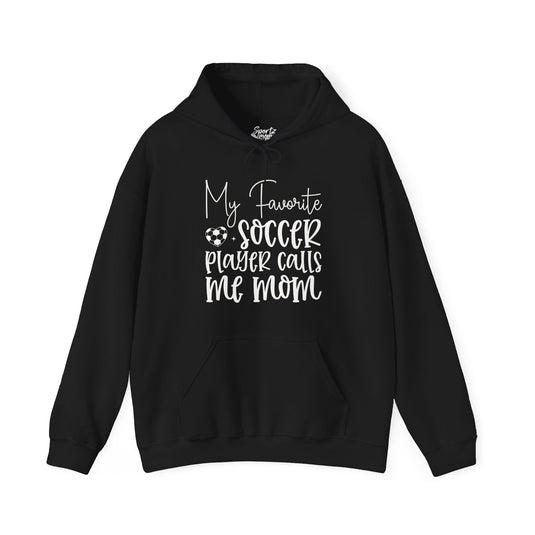 My Favorite Soccer Player Adult Unisex Basic Hooded Sweatshirt