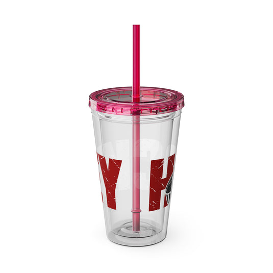 Hockey 16 oz Sunsplash Tumbler with Straw