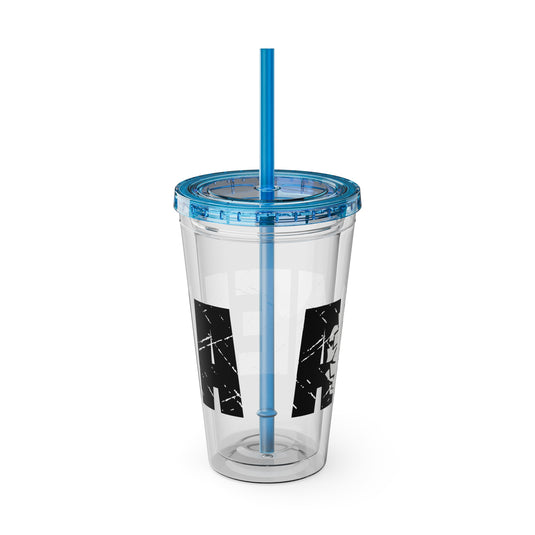 Cheer 16 oz Sunsplash Tumbler with Straw w/Custom Name