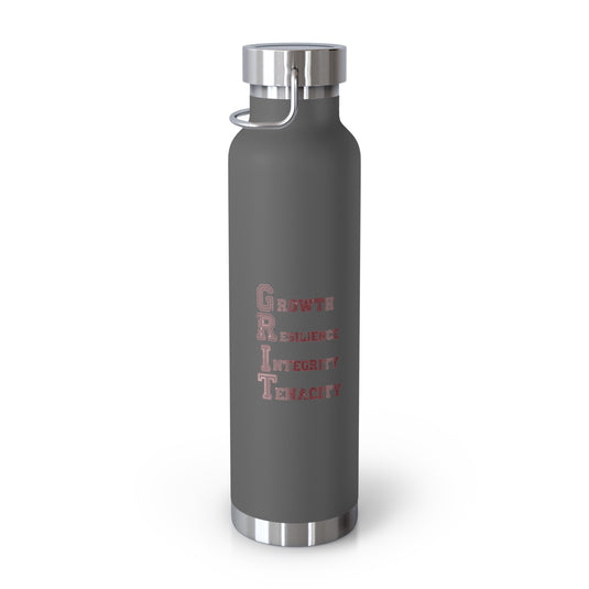 Southern Grit Copper Vacuum Insulated Bottle 22oz w/Both Logos