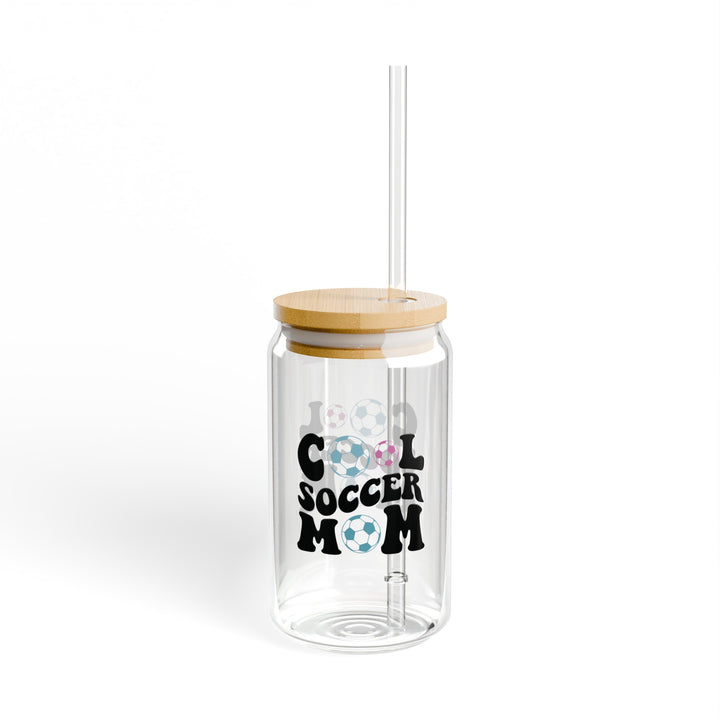 Cool Soccer Mom 16oz Sipper Glass