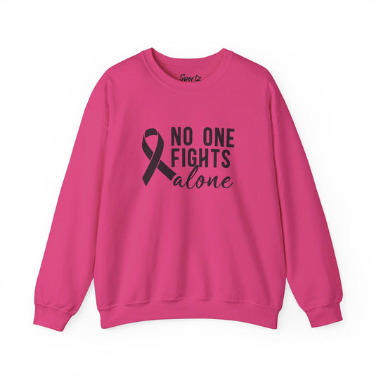 No One Fights Alone Adult Unisex Basic Crewneck Sweatshirt