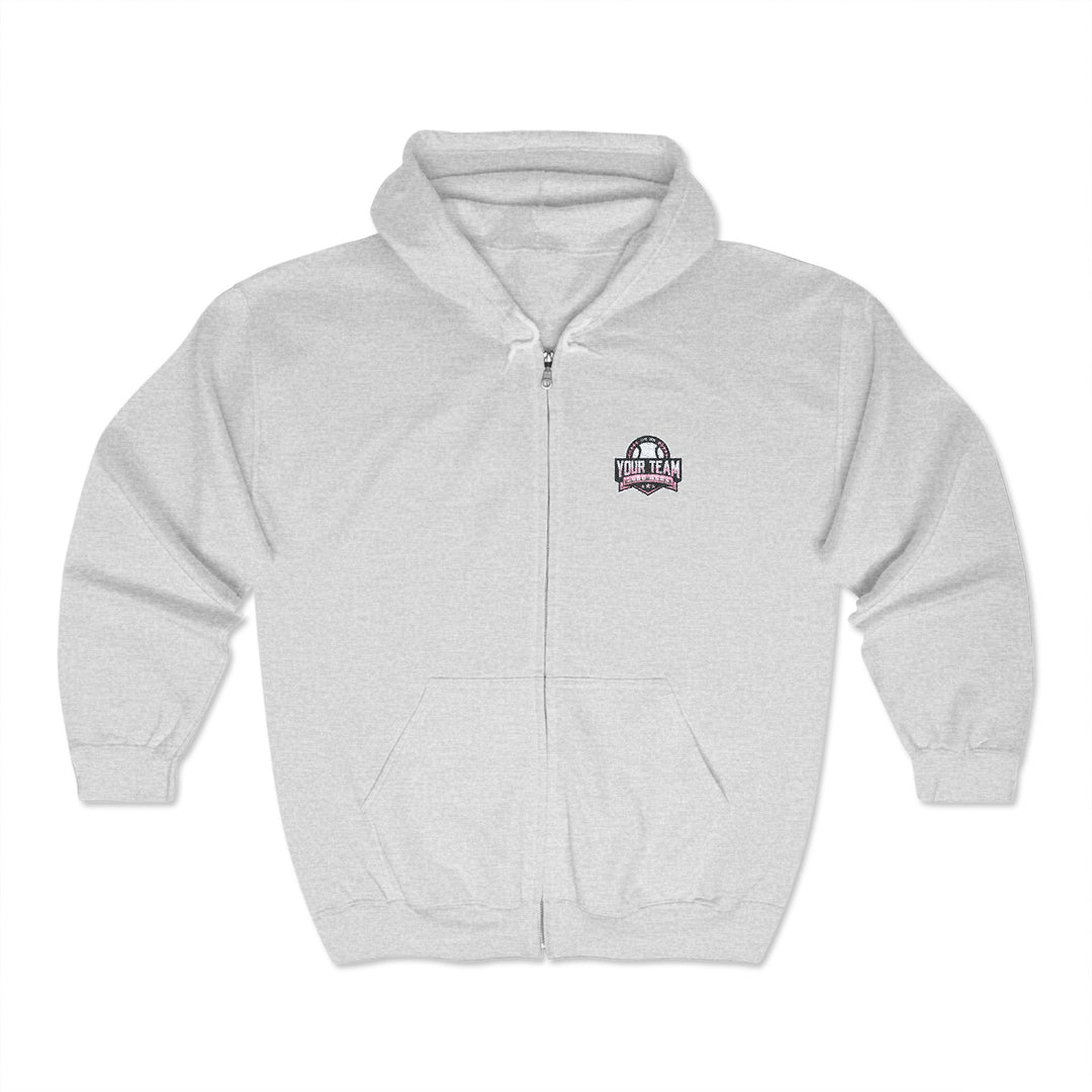 Unisex Adult Full Zip Hooded Sweatshirt - Embroidery - Color Options 1