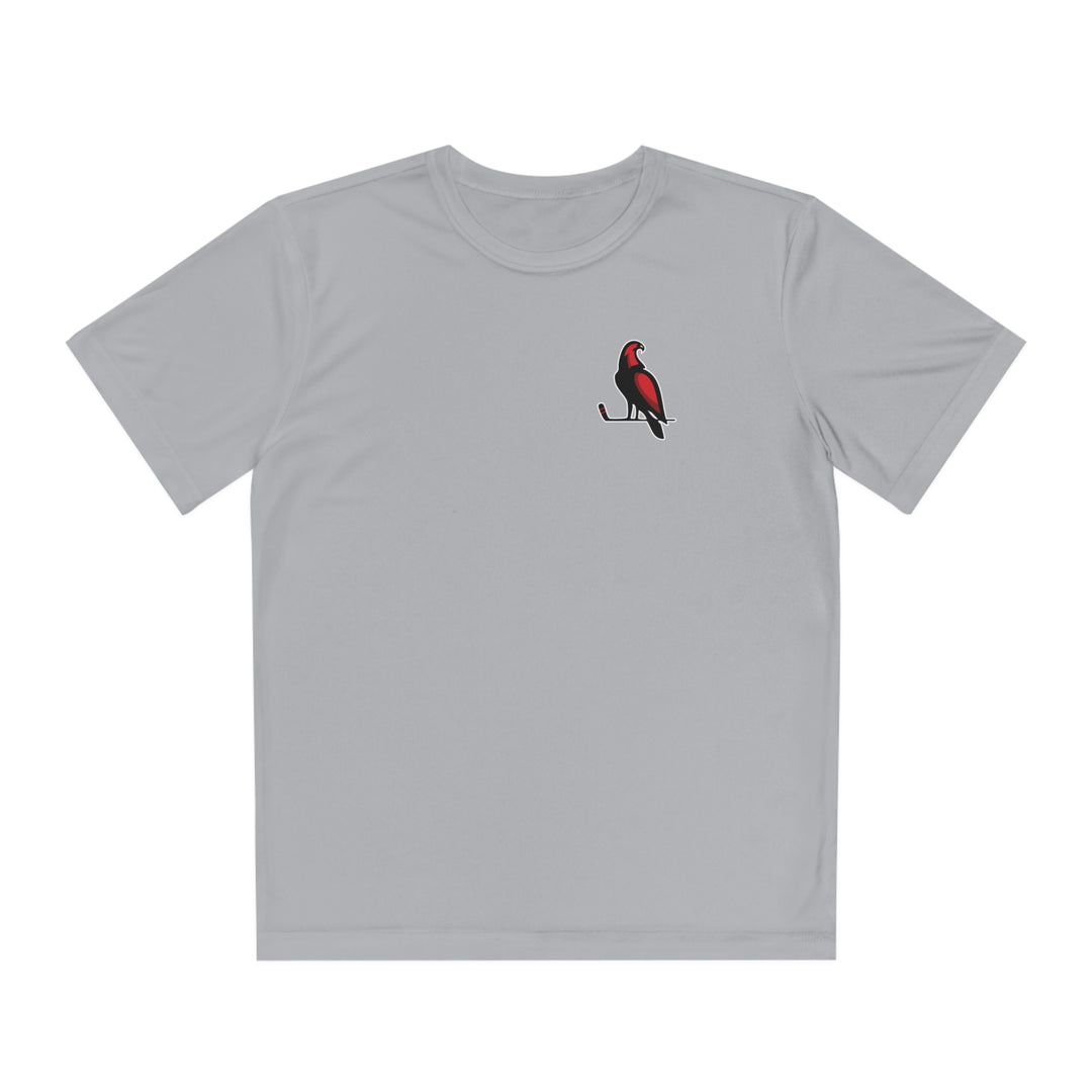Wheeling Lightningbirds Unisex Youth Short Sleeve Competitor Moisture Wicking T-Shirt - Bird Logo Only