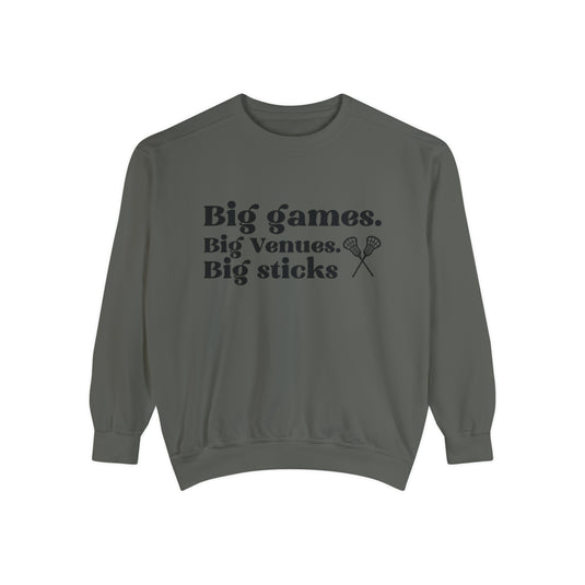 Big Games Lacrosse Adult Unisex Premium Crewneck Sweatshirt