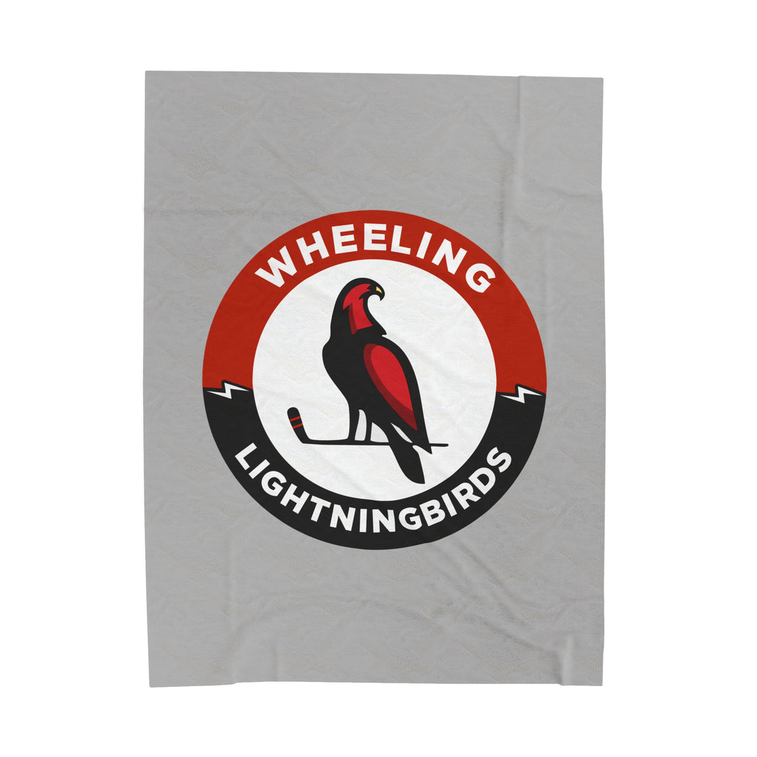 Wheeling Lightningbirds Velveteen Plush Blanket