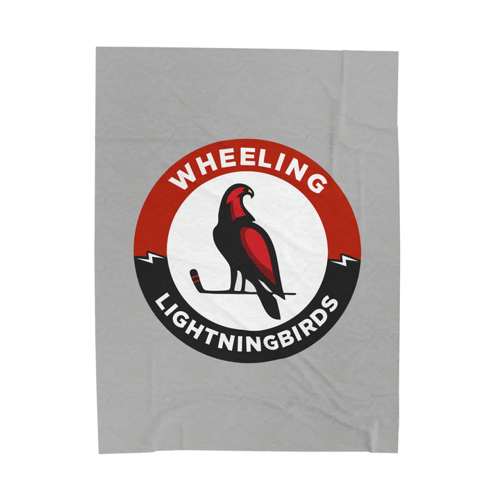 Wheeling Lightningbirds Velveteen Plush Blanket