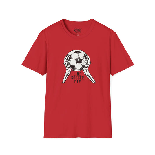 Live Soccer Die Adult Unisex Basic T-Shirt