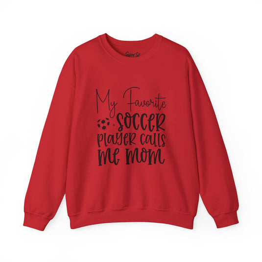 My Favorite Soccer Player Adult Unisex Basic Crewneck Sweatshirt