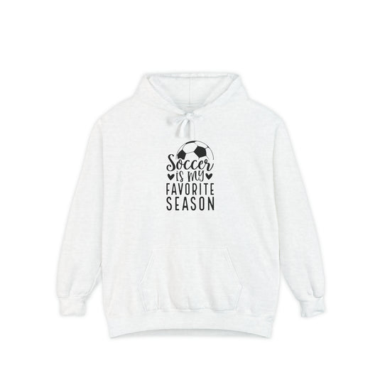 Soccer Is My Favorite Season Adult Unisex Premium Hooded Sweatshirt