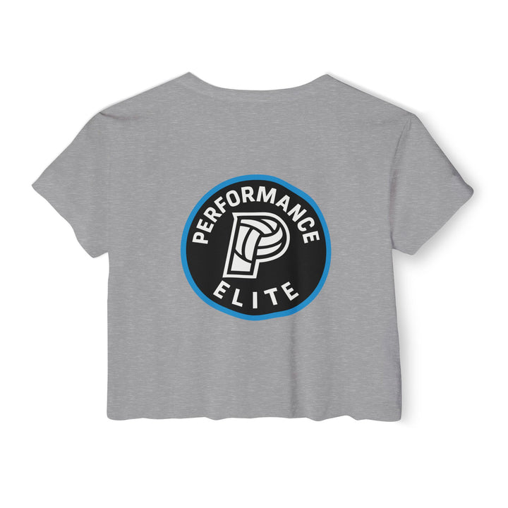 Performance Elite Women's Mid-Level Cropped T-shirt w/Front & Back Logo