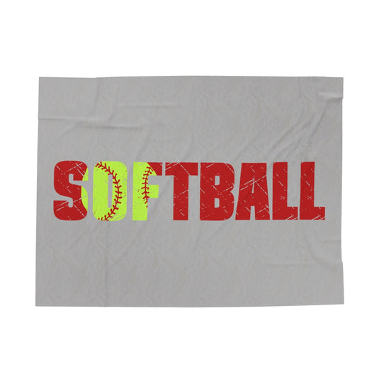 Softball Plush Blanket