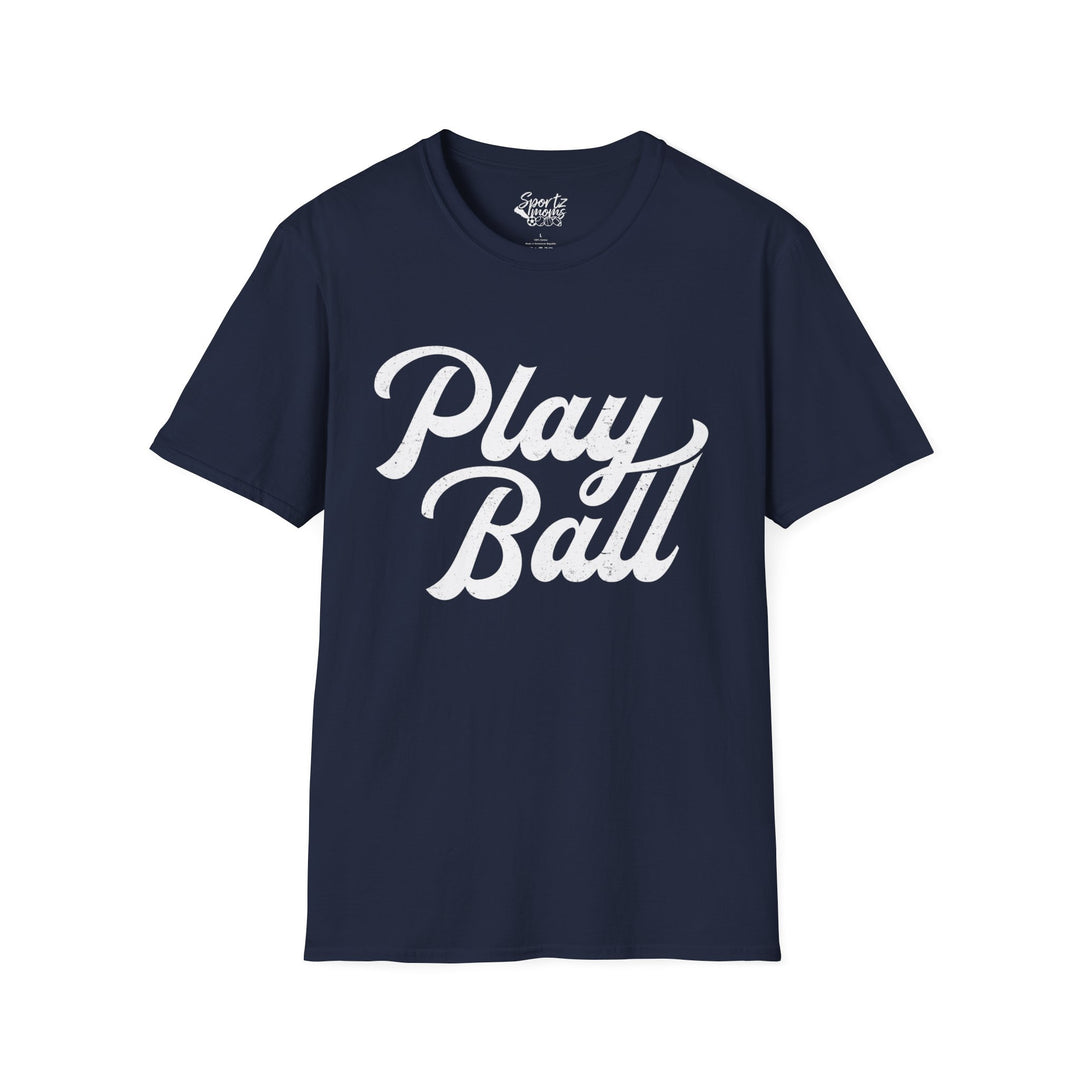 Play Ball Adult Unisex Baseball T-Shirt